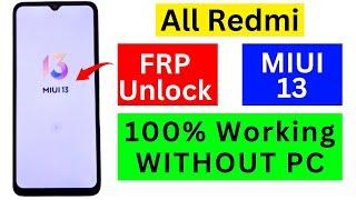 All Redmi MIUI 13 FRP Bypass 2024 || All Poco/Xiaomi/Redmi (MIUI 13) Google Account Bypass/Unlock