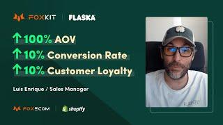 Customer story: Flaska increased 100% in AOV with FoxKit All-in-One Upsells Cross-sells app