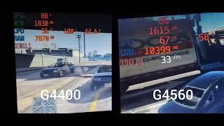 GTA 5 Pentium G4400 VS G4560 HD 610 Comparison