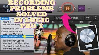 Recording problems solved by ( latency mode) in logic pro x 2023