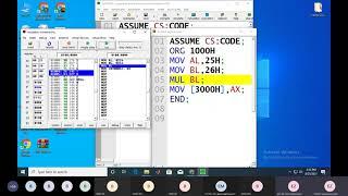 8086 ALP for Multiplication of 8 bit numbers