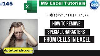 How to remove the special characters from the name in the cell in Excel