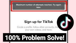 Maximum number of attempts reached. Try again later. In Tiktok Problem Solve!