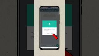 WhatsApp Call Problem Solved  How To Enable Microphone Access On WhatsApp Business #shorts