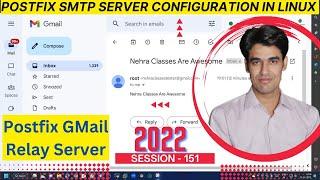 Session - 151 | Postfix SMTP Server Configuration in Linux | Install Postfix in RHEL | Nehra Classes