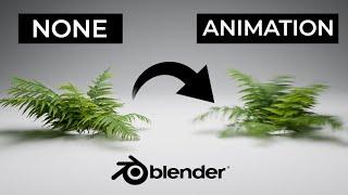 Add Wind Animation to any Foliage in Blender - Tutorial