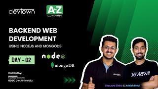 [LIVE] DAY 02 - Backend Web Development using NodeJS and MongoDB | COMPLETE in 7 - Days