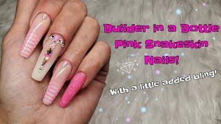 SNAKESKIN NAILS! | BUILDER IN A BOTTLE | MADAM GLAM