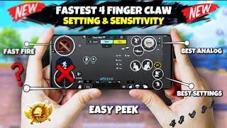 PUBG BGMI BEST 4 FINGER CONTROL CLAW  4 Finger Control Claw Pubg Mobile Best Sensitivity 2024