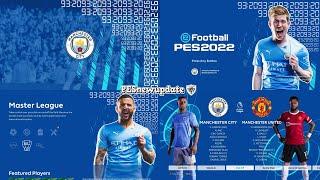 PES 2021 Menu Mod Manchester City "93:20" 2021/2022 by PESNewupdate (CPK & Sider)