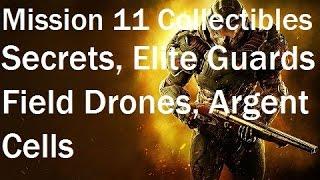 Doom 2016 - Mission 11 Collectibles - Secrets, Elite Guards, Field Drones, Argent Cells