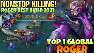 Roger Best Build 2021 | Top 1 Global Roger Gameplay | Roger Mobile legends