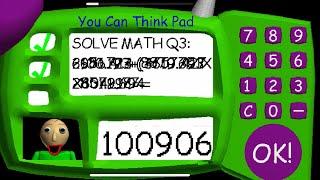 What Happens If You Type 1009067900 Into The 3rd Question | Baldi's Basics