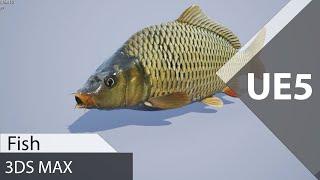 Creating and Exporting Fish animation 3ds max   Unreal Engine 5 tutorial