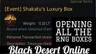 Black Desert Online [BDO] Shakatu Luxury Box Openings, TET Accessories?