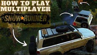 How to play SnowRunner in multiplayer with friends online with join code Custom Scenario modded maps