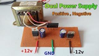 DC (+12v, 12v, GND) Dual power supply - Using center tapped transformer