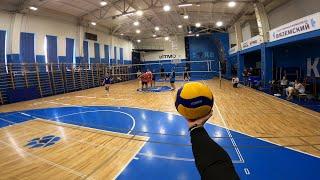 Volleyball first person in St. Petersburg with top Russian bloggers at the Russian Cup Final (POV)