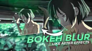 「Bokeh Blur Like Ae 」Alight Motion tutorial「Free Project In Desc」️