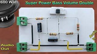 How to Bass Volume Double for Any Amplifier / Simple & Powerful Heavy Bass Booster / Volume Incr 20X