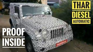 Mahindra Thar Diesel Automatic : Proof HERE. See FULL video