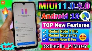 Redmi Note 7 Pro MIUI 11.0.8.0 with Android 10 Stable Update | What's New Features | MIUI 11 Update