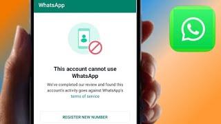 This Account Cannot Use Whatsapp 2023 | Problem Solution