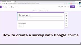 how to create  online questionnaire l how to use Google Form l step by step guide