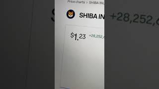 Shiba inu coin just hit $1