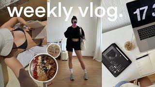 a week in my life, realistischer vlog, essen, sport, uni...