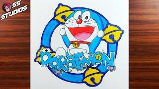 How to draw Doraemon step by step | Easy Step by Step Doraemon Drawing