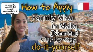 FAMILY VISA MALTA | How to invite your Non-Eu family member in Malta | VISITING FAMILY VISA