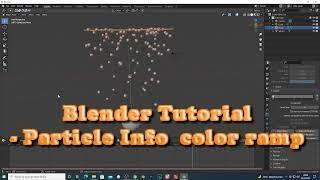 Blender Tutorial- Particle Info  color ramp