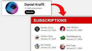 How to view any YouTube channel's subscriptions (after the "Channels" tab has been removed)