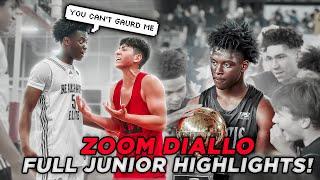 #1 RANKED POINT GUARD IN THE NATION IS UNGAURDABLE!! Zoom Diallo Full Junior Season Highlights!