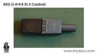 AKG C414B XL II Cardioid - mic4you.com