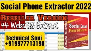 Social Phone Extractor 2022 Reseller Version|| Extract Data From Facebook || Whatsapp +917222950821