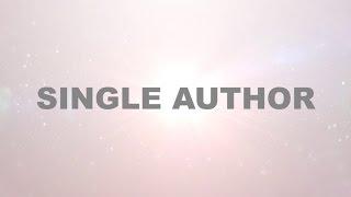Experienced Authors - Single Author