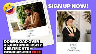 ACCESS OVER 45,000 FREE CERTIFICATE COURSES AND SELL AS YOUR OWN