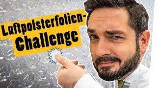 Raum voller Luftpolster-Folie. Ploppe alle auf | Challenge || Das schaffst du nie!