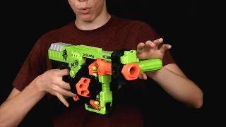 Nerf Zombie Strike Doominator Review and Shooting