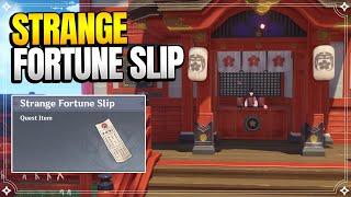 Strange Fortune Slip Day 1 and Day 2 | World Quests and Puzzles |【Genshin Impact】