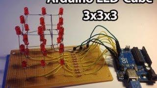 Arduino - LED Cube 3x3x3 [Full Tutorial]