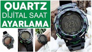 Quartz Dijital Saat Ayarlama - Quartz Saat Alarm Ayarlama Quartz Marka Saat Takvim Saat Ayarlama