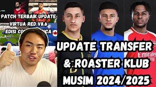 AKHIRNYA PES 2021 ADA TRANSFER UPDATE PEMAIN MUSIM 2024/2025 & ROASTER KLUB PROMOSI DAN DEGRADASI 