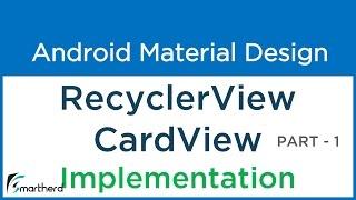 #9.2 Android Recycler View with Card View example. Implementation | Flexible ListView