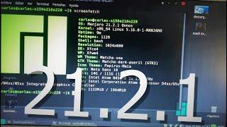 Manjaro 21.2.1 en Pc Con Pocos Recursos Antiguo RENDIMIENTO INCREIBLE