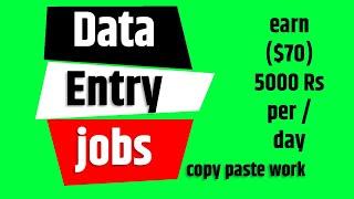 data entry copy paste jobs work from home without investment and registration fees