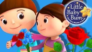 Roses Are Red Song | Nursery Rhymes for Babies by LittleBabyBum - ABCs and 123s