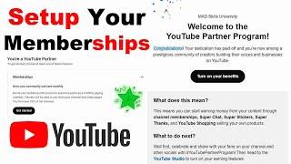 How to Setup Memberships on Youtube in 2024! #youtube #youtubemembership #youtubetips